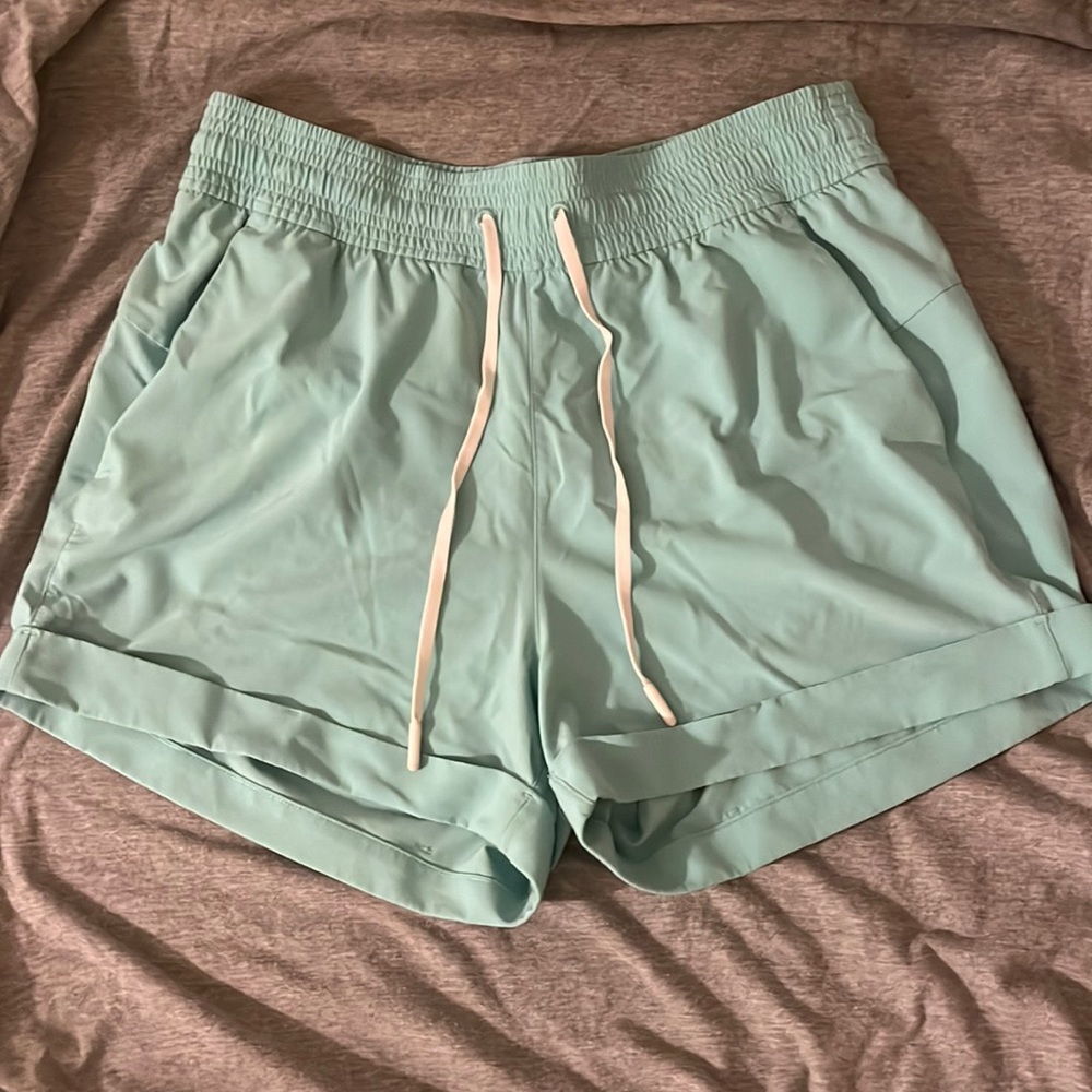 Teal lululemon shorts
